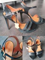 Elegante schwarze Pumps / Schuhe in schwarzem Leder, in Größe 36 Nordrhein-Westfalen - Monheim am Rhein Vorschau