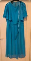 Vintage Kleid Abendkleider Volant blau Gürtel Glitzer 42 Niedersachsen - Bassum Vorschau
