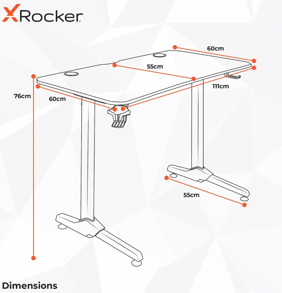 RESTPOSTEN X Rocker Panther 1 Carbon Schreibtisch Computertisch in Saarbrücken