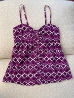 Vintage top muster Knöpfe Knopfleiste bunt Träger cami Hessen - Kassel Vorschau