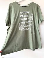 schönes Shirt ungetragen in khaki Gr. 48 Bayern - Kelheim Vorschau