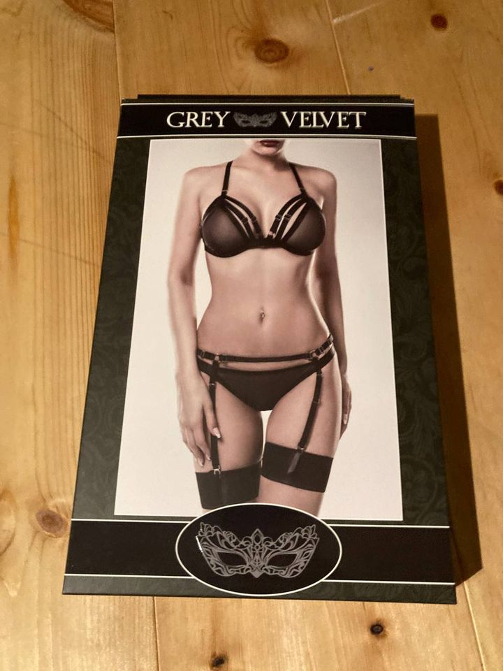 Grey Velvet Corsage Body Negligé NEUwertig Größe XL XXL 42 44 in Hildburghausen