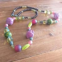 ☆ Kette, rosa, Perlenkette, Halskette, Boho, Hippie Nordrhein-Westfalen - Solingen Vorschau