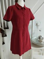 Zara Wildleder Kleid Festlich Winterkleid Dunkelrot Bordeaux M Niedersachsen - Helmstedt Vorschau