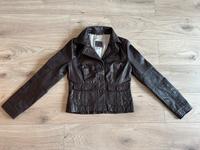 S. Oliver Echtleder Leder Jacke Lederjacke dunkelbraun Gr. S M Düsseldorf - Heerdt Vorschau