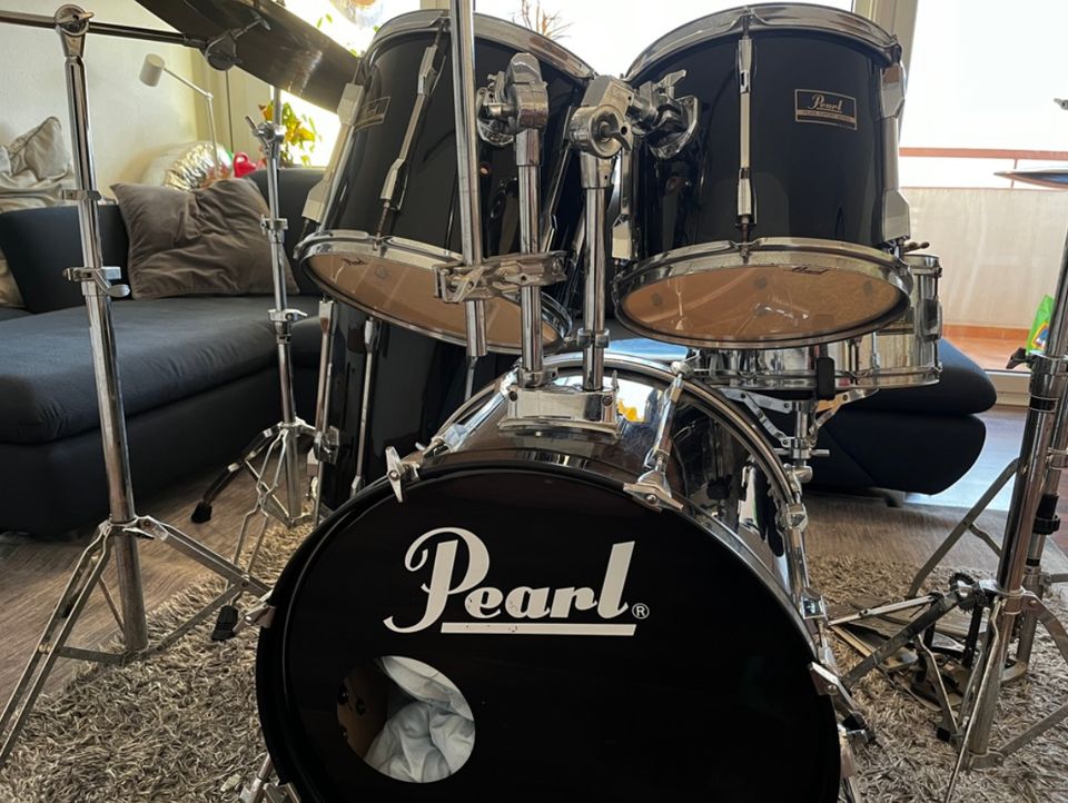 Schlagzeug Pearl Export inkl. Becken Sabian AAX + Zubehör in Mannheim