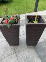 Zwei große Pflanzkübel Pflanzübertöpfe Rattan mit Innentopf 65 cm Bayern - Zolling Vorschau