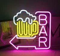 LED Neon Schild Bier Bar Lampe Leuchtreklame Leuchte Wandleuchte Hessen - Bebra Vorschau