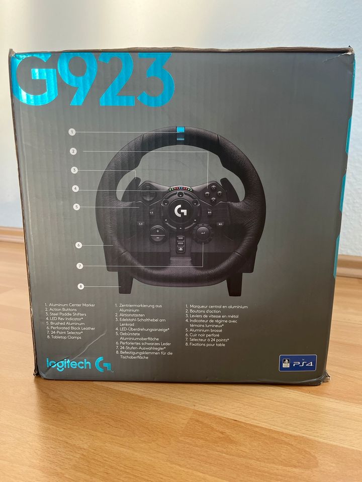 Logitech G923 Rennlenkrad und Pedale für PS4 & PS5 in OVP Lenkrad in Hagen