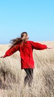 Rotes Kleid mit Ballonärmeln Zara Gr. S Hessen - Bad Soden am Taunus Vorschau