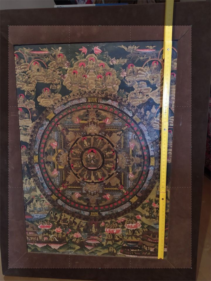 Thangka aus Nepal (Rollbild des tantrischen Buddhismus) in Ruderatshofen