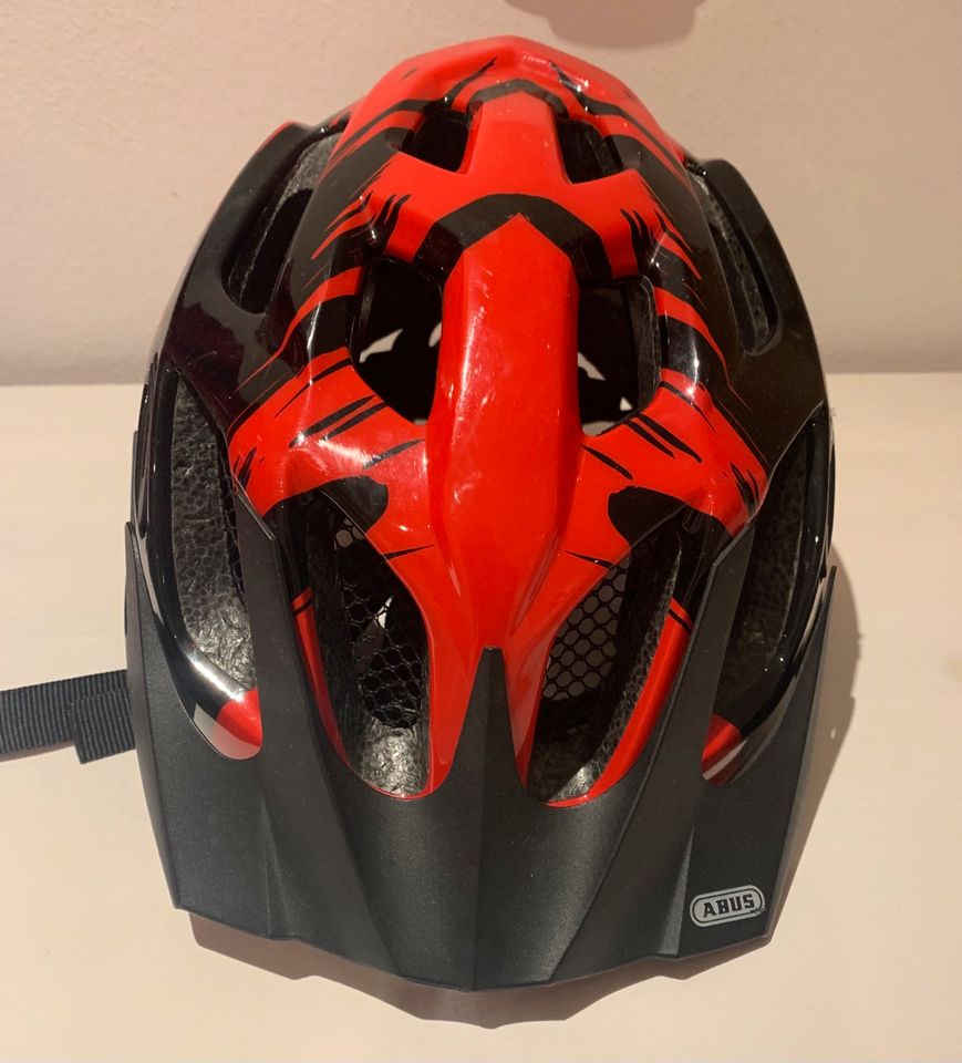 Fahrradhelm für Kinder von Abus Gr. 48-54 cm rot schwarz in Delligsen