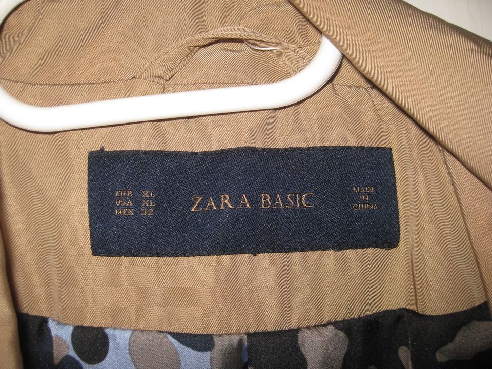 Zara Basic Trenchcoat Mantel Gr.XL Beige in Schauenburg