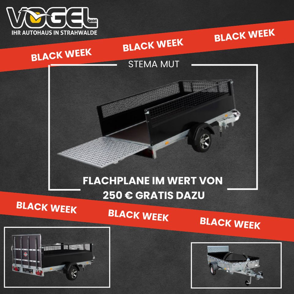 Stema MUT O2 13-25-15.1 „Black Week“ Angebot Anhänger in Strahwalde