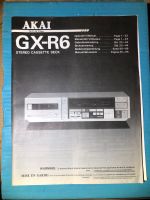 Bedienungsanleitung Kassettenrecorder AKAI GX-R6 Brandenburg - Schönwalde-Glien Vorschau