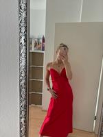 Zara Abendkleid Kleid Satin Herz Ausschnitt rot Burglesum - St. Magnus Vorschau