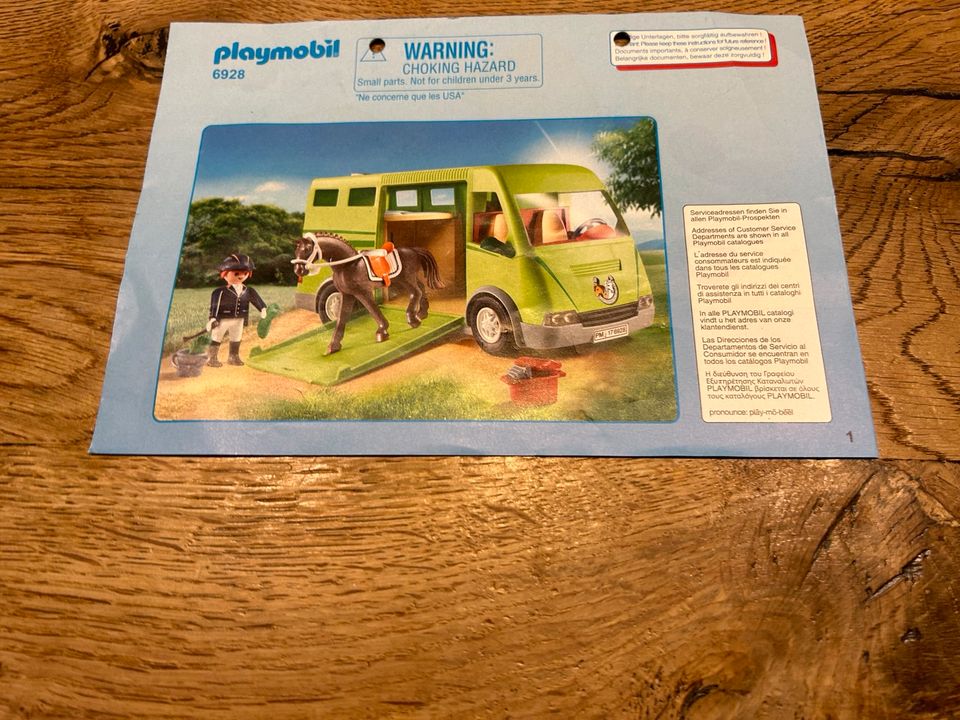 Playmobil 6928 Country Pferde Transporter in Ubstadt-Weiher