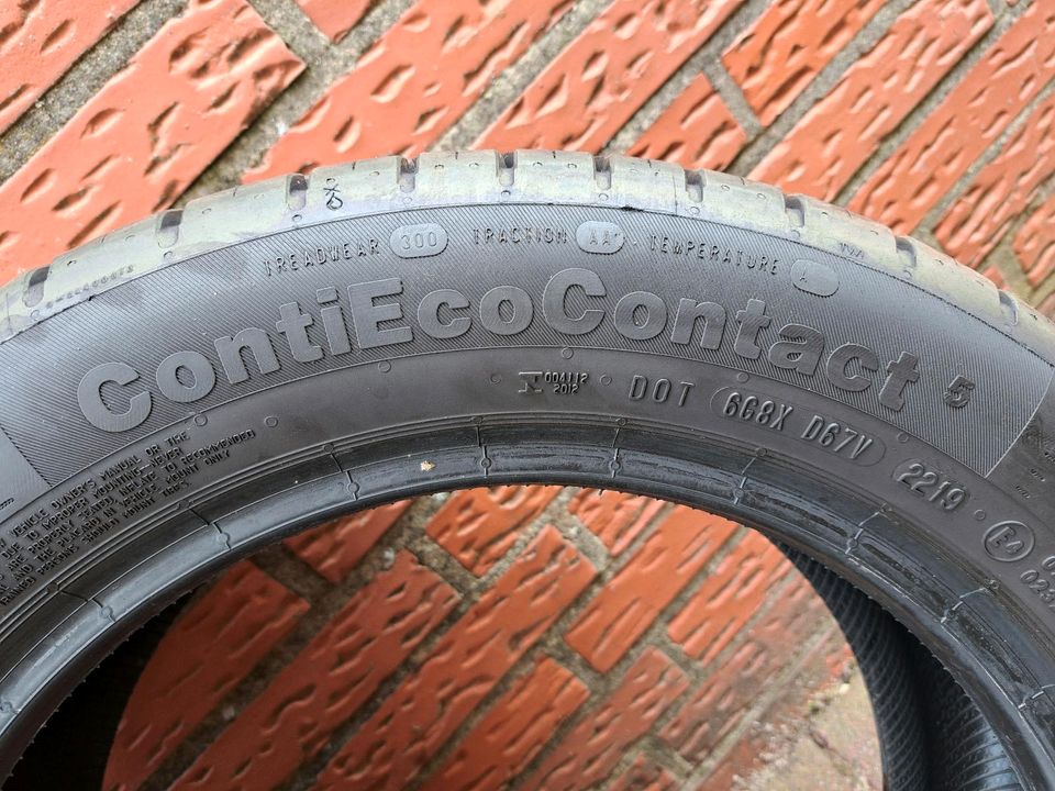 4 Continental SOMMERREIFEN 185/55 R15 Conti Eco Contact 5 NEU ! in Mettingen