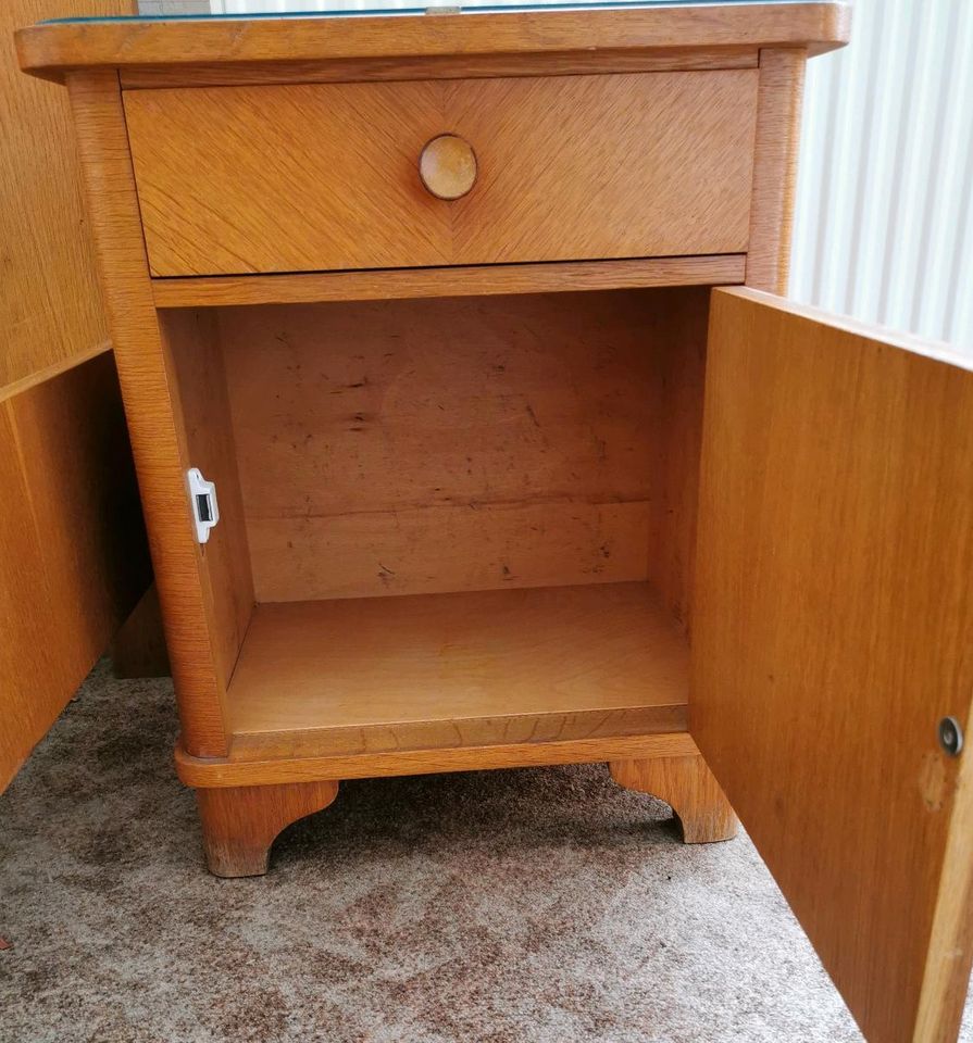 Doppelbett Vollholz Vintage in Niesky