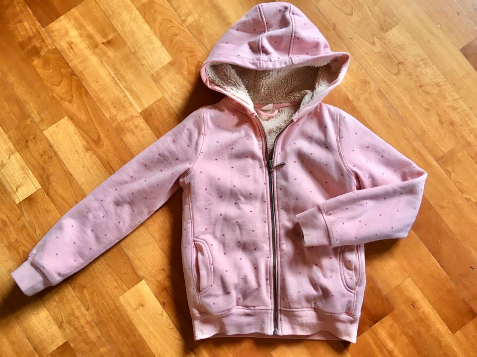 Hema Holland ❤️ Sweatjacke Jacke Teddyfell rosé 140 146 in Mannheim