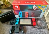 Nintendo Switch Konsole mit OVP Controller Ladekabel rot blau Düsseldorf - Pempelfort Vorschau