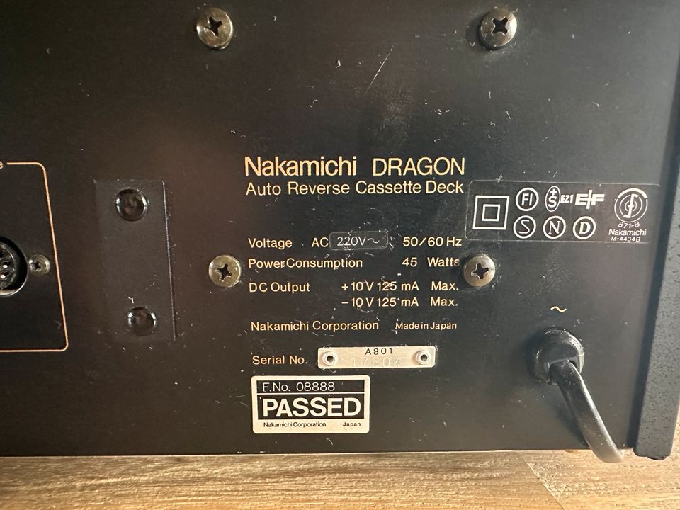 Nakamichi Dragon Tapedeck in Xanten