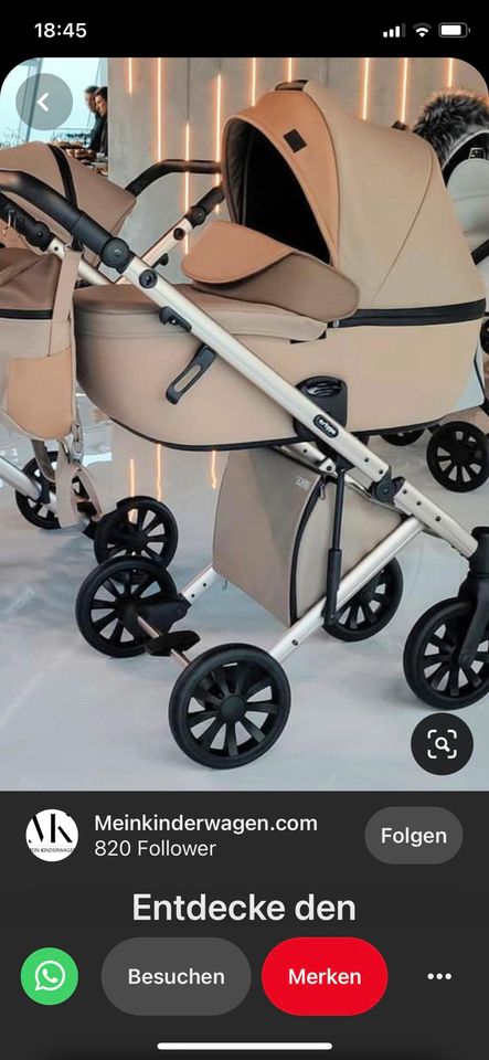 ANEX Kinderwagen e-Type beige/trüffel in Wilsdruff