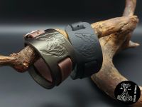 Armband Lederarmband Wolf Breit Schmuck Wikinger Viking NEU Sachsen-Anhalt - Spickendorf Vorschau