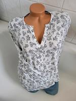 Esprit Damen Tunika Bluse weiß Muster 40 Niedersachsen - Bergen Vorschau