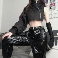 Damen Bolero Asymmetrisch Top für Techwear Ravewear Emo Gothic Stuttgart - Stuttgart-Nord Vorschau