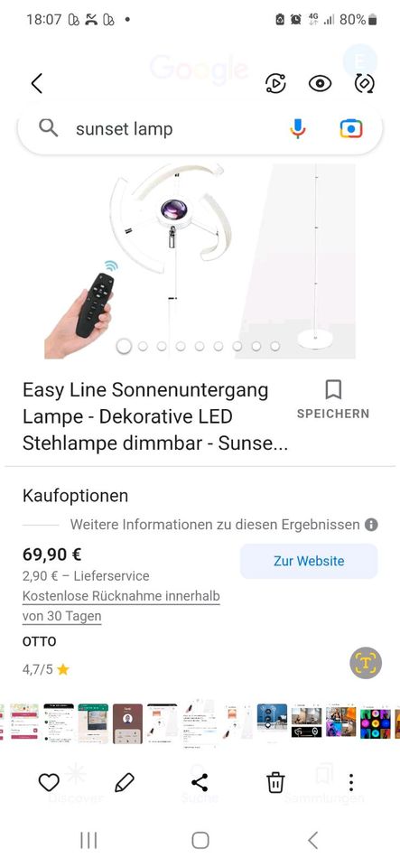 Sun Set lampe livestream lampe ringlicht selfi in Herne