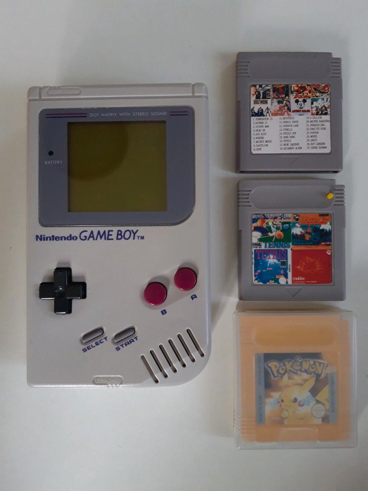 Gameboy Classic grau inkl. 3 Spielen in Tharandt