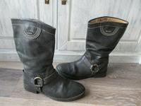 HILFIGER LEDER Stiefel 39 schwarz komplett aus Leder Niedersachsen - Soltau Vorschau