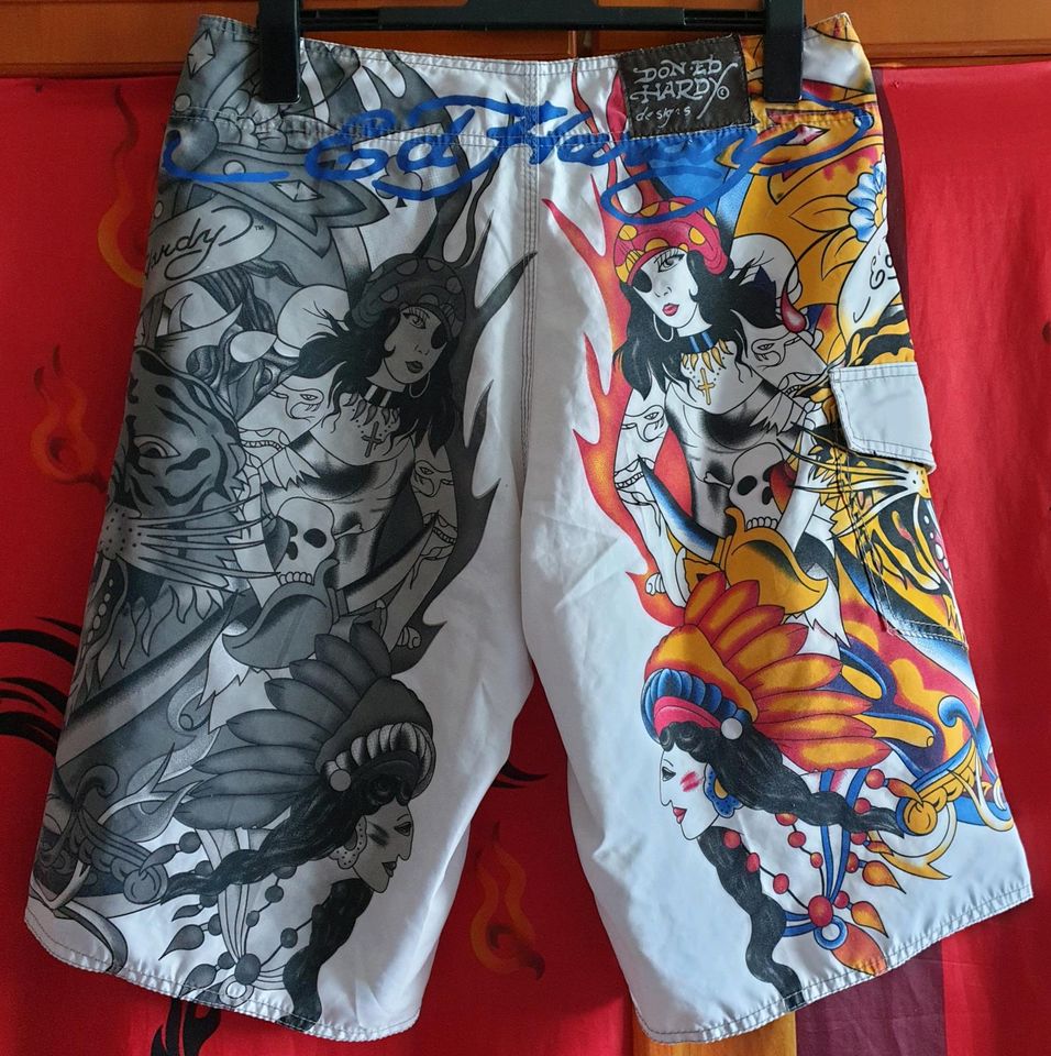 Ed Hardy,Badehose,Bermudashorts,Shorts in Worms