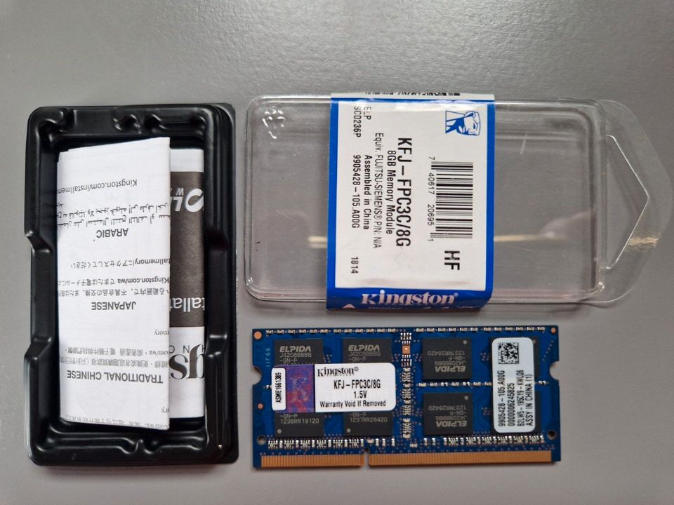 Kingston RAM Arbeitsspeicher 8GB KFJ-FPC3C in Pausa/Vogtland