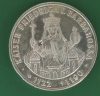 SILBER Deutschland 10 Mark, 1990 800. Todestag von Friedrich I.Ba Baden-Württemberg - Heidenheim an der Brenz Vorschau