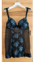 Negligee BH-Hemd Unterkleid Gr.85C Schwarz Grau Blumen Bayern - Augsburg Vorschau