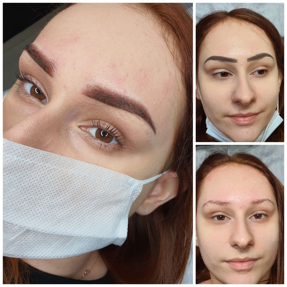 Permanent Make-up Lippen Schattierung Powder Brows in Neuss