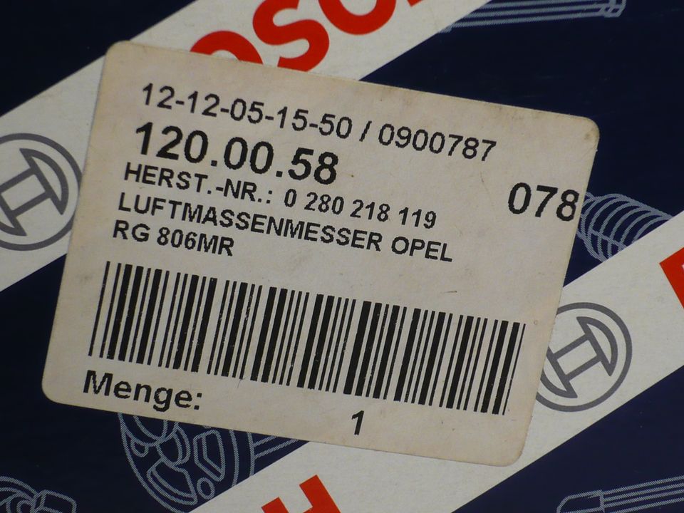 Opel Corsa C, Bosch LMM 0280218119 Luftmassenmesser in Loxstedt