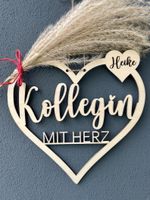 Holzschild Kollegin mit Herz personalisiert mit Namen Geschenk Nordrhein-Westfalen - Bad Salzuflen Vorschau