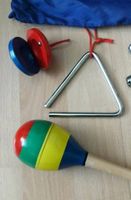 Mini Percussion Set für Kinder mit Trillerpfeifen Hessen - Wöllstadt Vorschau