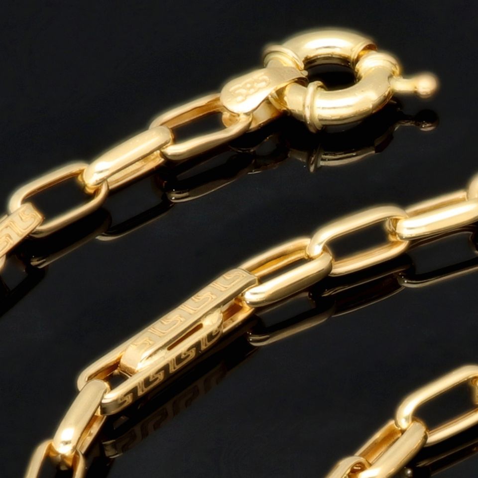 Greco Design Goldkette 585 14K ECHT Gold 3,5mm 60cm NEU Goldkette Halskette Schmuck Massiv Goldschmuck Viele weitere Angebote mit Finanzierung Ratenzahlung im Shop sensburg-aurum in Berlin