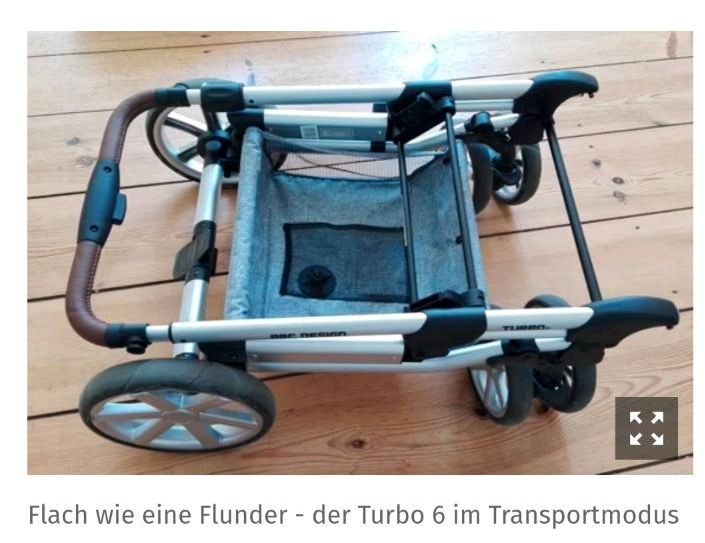 Kinderwagen ABC Design Turbo 6 inkl. Fußsack uvm. in Salzgitter