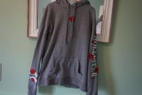 Toller Hoodie, Kapuzen Pullover von Hollister, Grau, Rosen, XS Baden-Württemberg - Plankstadt Vorschau