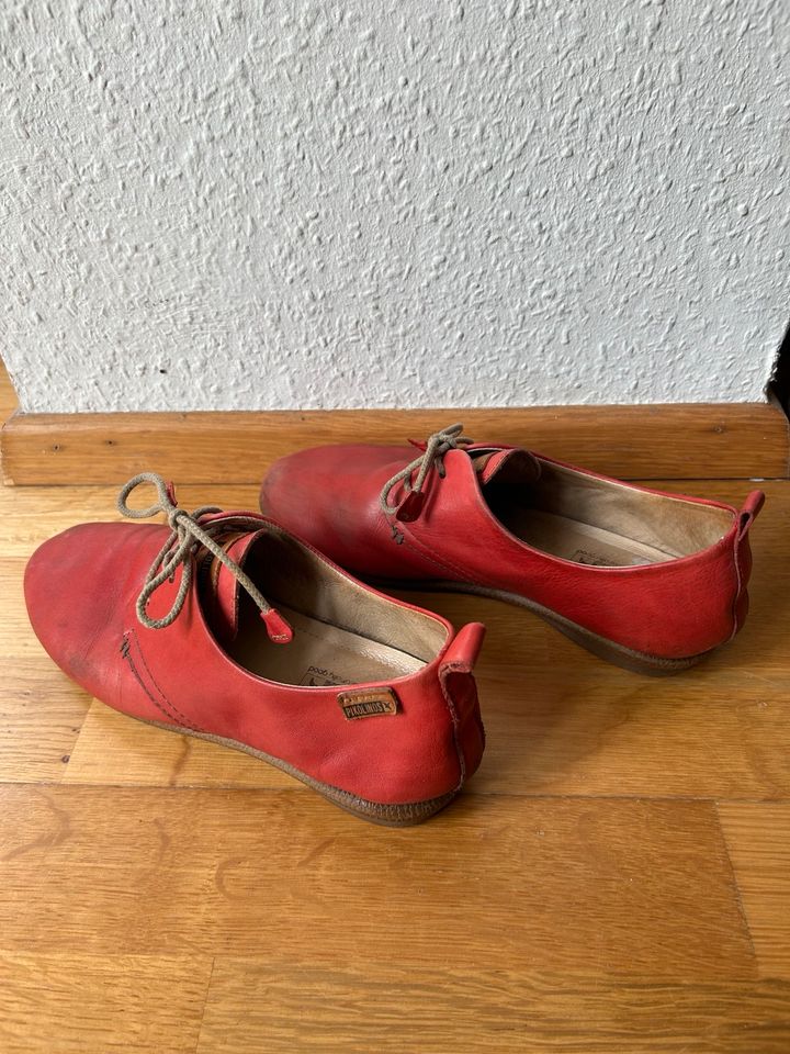 Pikolinos Halbschuh 38 rot Leder in Bochum