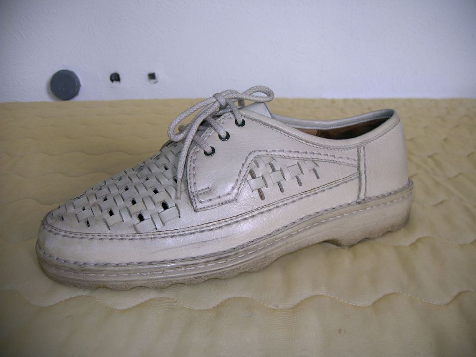 sehr gute ECHT-LEDER-Schuhe, Gr. 41 1/2, Marke "SIOUX", beige in Köln