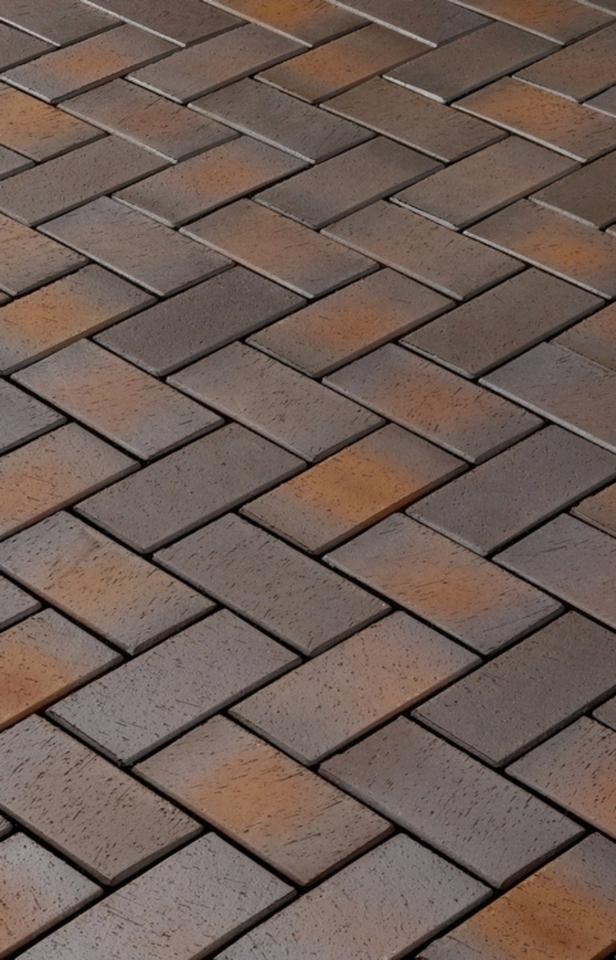 Pflasterklinker Calau 200x100x52mm blau-braun-bunt Vandersanden in Nünchritz
