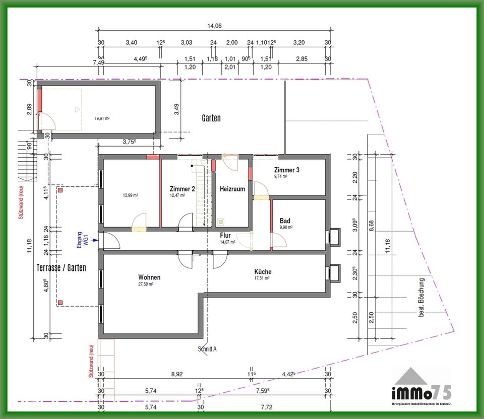 Nebenkosten Ade! Energieeffiziente 4 Zimmer Eigentumswohnung mit Garten, Terrasse und Stellplatz NEU in Pfinztal