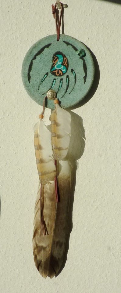Indianer Medicine Shield Wandschmuck Wallhanging Native American in Bad Boll