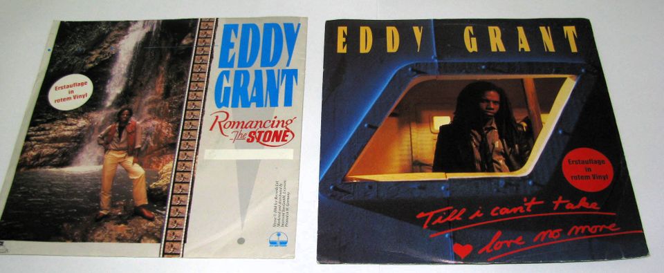 2 St. Schallplatten 7" - Eddy Grant - Erstauflage Rotes Vinyl in Kamen